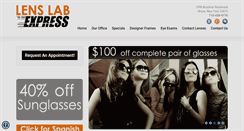 Desktop Screenshot of lenslabexpress-bronx.com